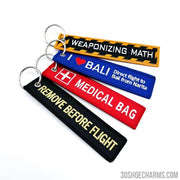 Double-Sided Custom Embroidered Keychain