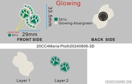 CUSTOM GLOWING SHOE CHARMS-20CC4Maria Ploth