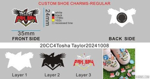 CUSTOM SHOE CHARMS-20CC4Tosha Taylor