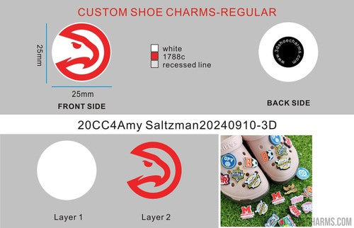 CUSTOM SHOE CHARMS-20CC4Amy Saltzman