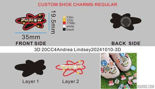 CUSTOM SHOE CHARMS-20CC4Andrea Lindsey