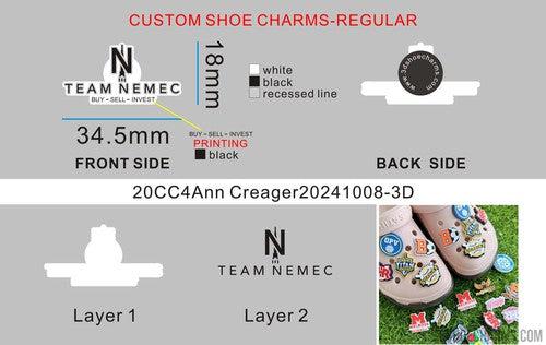 CUSTOM SHOE CHARMS-20CC4Ann Creager