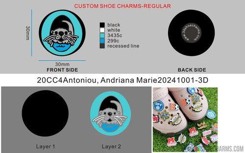 CUSTOM SHOE CHARMS-20CC4Antoniou, Andriana Marie