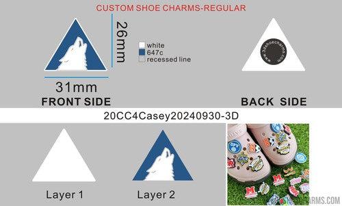 CUSTOM SHOE CHARMS-20CC4Casey