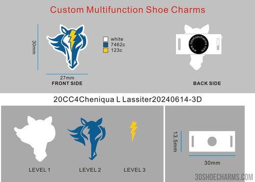 CUSTOM VERSATILE SHOE CHARMS-20VCC4Cheniqua L Lassiter