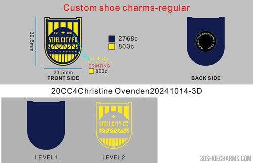 CUSTOM SHOE CHARMS-20CC4Christine Ovenden