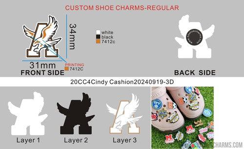 CUSTOM SHOE CHARMS-20CC4Cindy Cashion