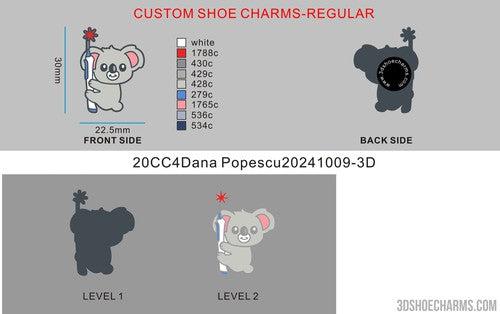 CUSTOM SHOE CHARMS-reorder 20CC4Dana Popescu