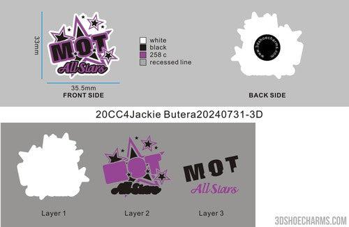 CUSTOM SHOE CHARMS-20CC4Jackie Butera