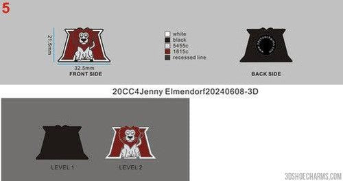 CUSTOM SHOE CHARMS-20CC4Jenny Elmendorf