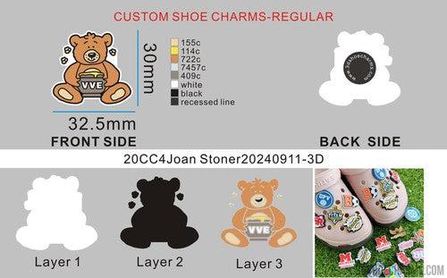 CUSTOM SHOE CHARMS-20CC4Joan Stoner