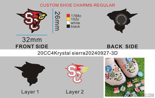 CUSTOM SHOE CHARMS-20CC4Krystal sierra