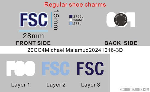 CUSTOM SHOE CHARMS-20CC4Michael Malamud