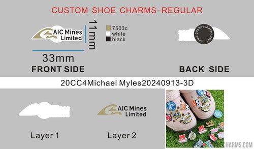 CUSTOM SHOE CHARMS-20CC4Michael Myles