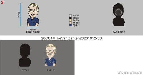 CUSTOM SHOE CHARMS - 20CC4Millie VanZanten