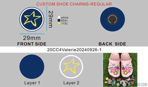 CUSTOM SHOE CHARMS-20CC4Valerie