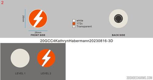 CUSTOM CLOG CHARMS （GLOWING） -20GCC4Kathryn Habermann