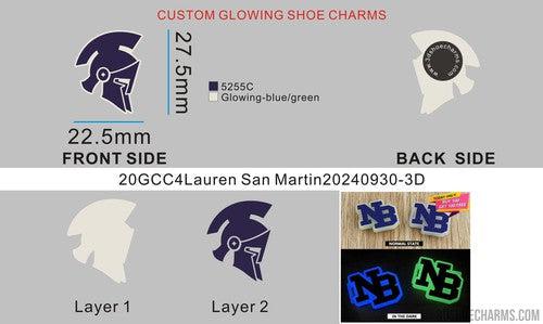 CUSTOM GLOWING SHOE CHARMS-20GCC4Lauren San Martin