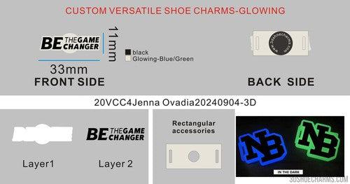 CUSTOM GLOWING VERSATILE SHOE CHARMS-20VGCC4Jenna Ovadia