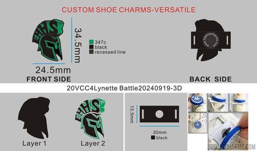 CUSTOM VERSATILE SHOE CHARMS-20VCC4Lynette Battle