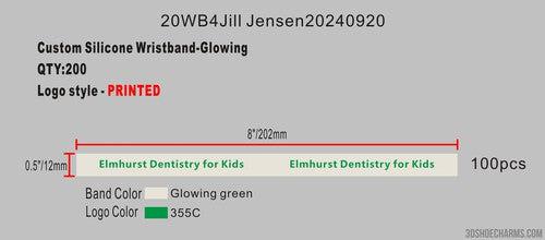 CUSTOM AIR FRESHENER AND SILICONE WRISTBANDS-REORDER 20AF4Jill Jensen