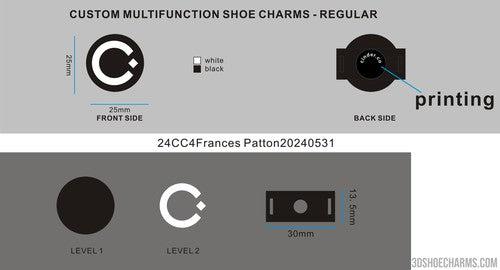 CUSTOM SHOE CHARMS - 24CC4Frances Patton20240531