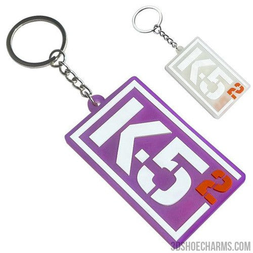 Custom Double-Sided 3D UV Color-Changing Rubber Keychain