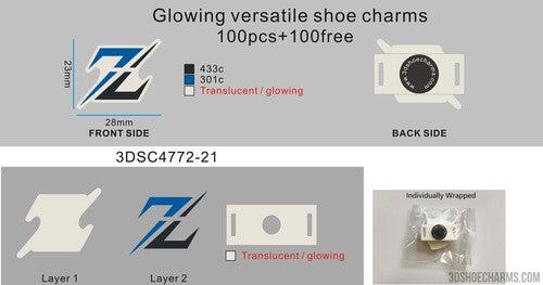 Glowing versatile shoe charms 21 order 3DSC4772 make up the difference