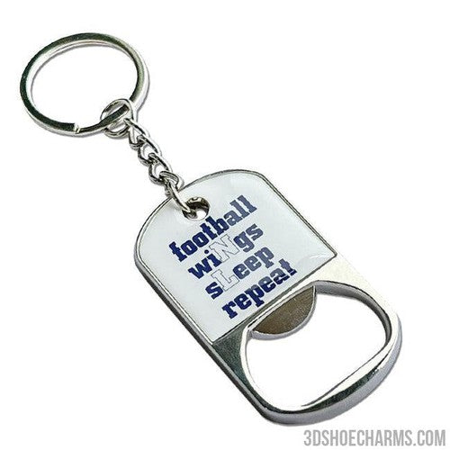 Custom Dog Tag Metal Keychain Bottle Opener