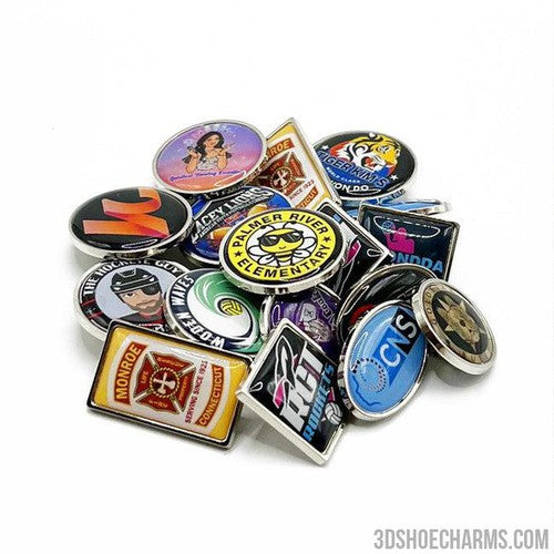 3D Epoxy Metal Clog Charms