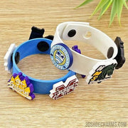 PVC Wristbands with 3D Custom Charms