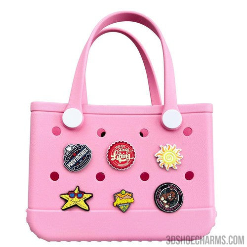 Custom Rubber Bag Charms – Perfect for Totes with Holes