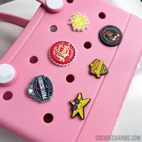 Custom Rubber Bag Charms – Perfect for Totes with Holes