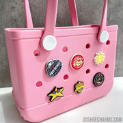 Custom Rubber Bag Charms – Perfect for Totes with Holes