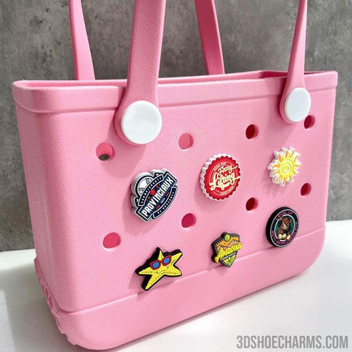 Custom Rubber Bag Charms – Perfect for Totes with Holes