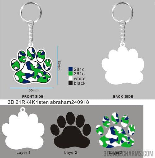 CUSTOM RUBBER KEYCHAIN 21 Kristen abraham