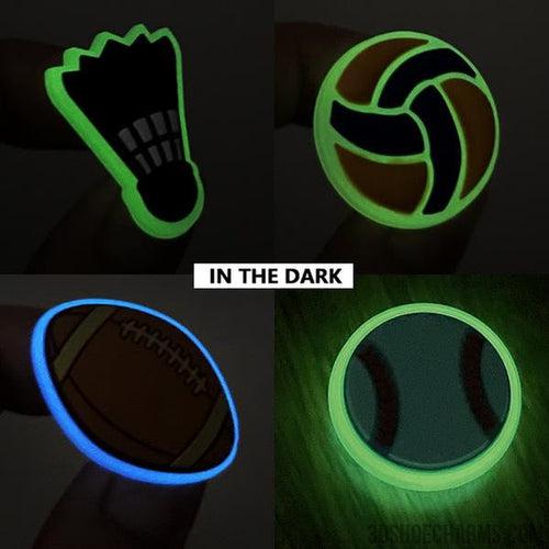 Glow Sports Clog Charms