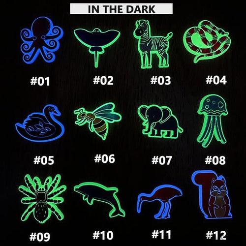 Glow-in-the-Dark Animal Clog Charms