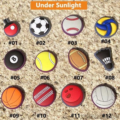 UV Color-Changing Sports Clog Charms