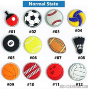 UV Color-Changing Sports Clog Charms